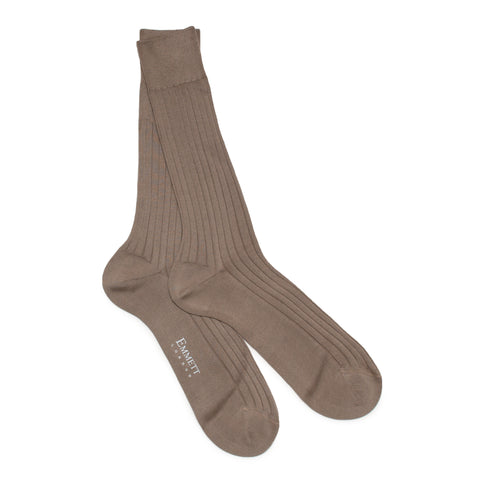 Beige Socks Mercerized Cotton