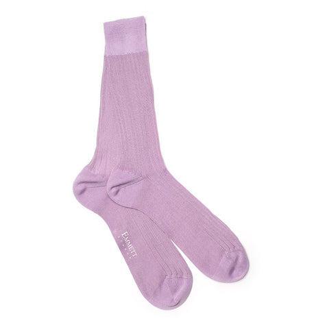 Lilac Mercerised Cotton Socks