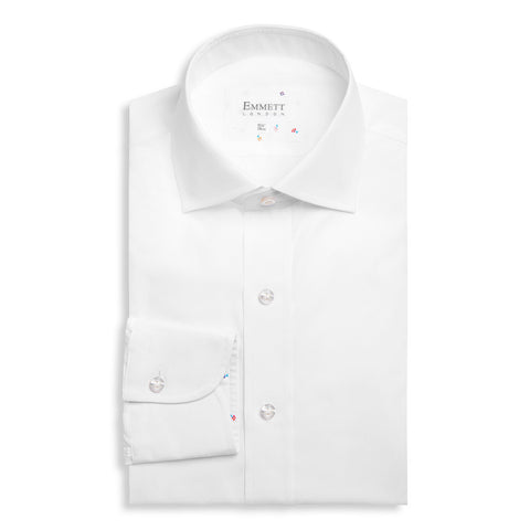 White End On End Shirt