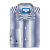 Dark Blue & White Stripe Shirt