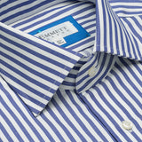 Dark Blue & White Stripe Shirt
