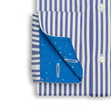 Dark Blue & White Stripe Shirt