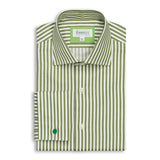 Green & White Stripe Shirt