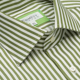 Green & White Stripe Shirt