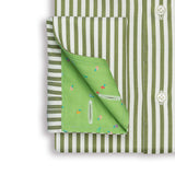 Green & White Stripe Shirt