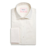 Off White Herringbone Shirt