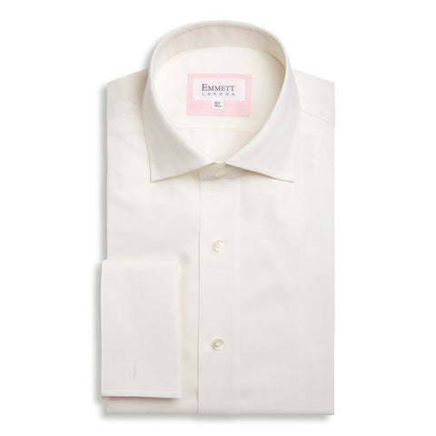 Off White Herringbone Shirt