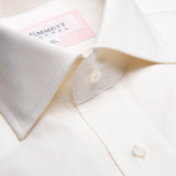 Off White Herringbone Shirt