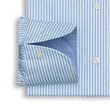 Blue & White Stripe Anti-Wrinkle Poplin Shirt