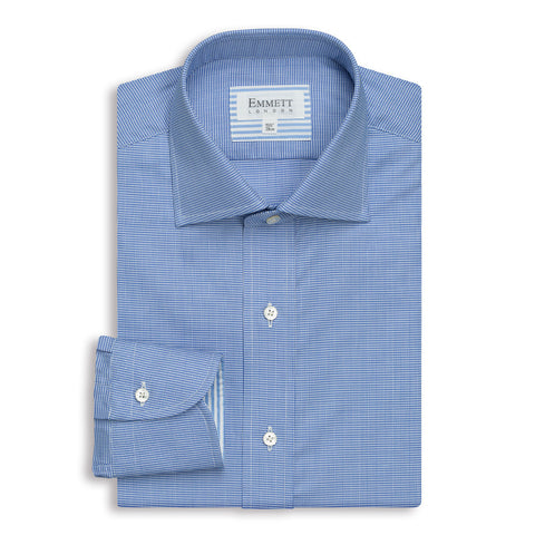 Dark Blue Twill Anti-Wrinkle Shirt