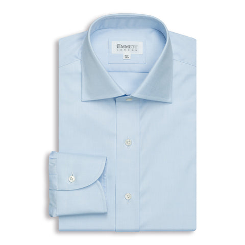 Light Blue Twill Anti-Wrinkle Shirt
