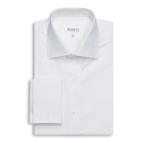 White Poplin Anti-Wrinkle Shirt