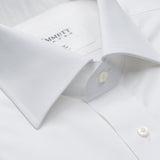 White Poplin Anti-Wrinkle Shirt