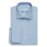 Blue Poplin Anti-Wrinkle Shirt