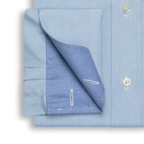 Blue Poplin Anti-Wrinkle Shirt