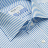 Blue & White Stripe Anti-Wrinkle Poplin Shirt