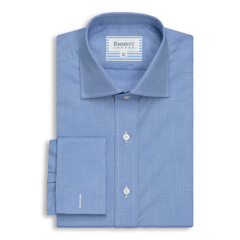 Dark Blue Twill Anti-Wrinkle Shirt