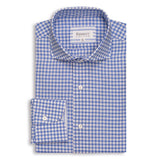 Blue & White Gingham Chambray Shirt