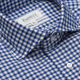 Blue & White Gingham Chambray Shirt