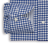 Blue & White Gingham Chambray Shirt
