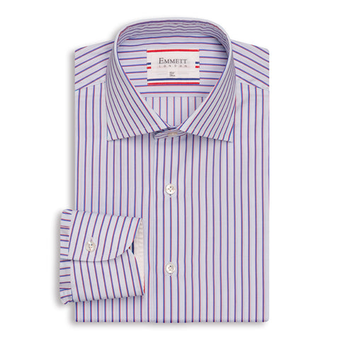 Blue & Red Striped Shirt
