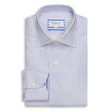 Blue & White Striped Airtex Shirt