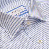Blue & White Striped Airtex Shirt