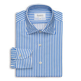 Blue & White Stripe Airtex Shirt