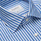 Blue & White Stripe Airtex Shirt