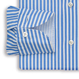 Blue & White Stripe Airtex Shirt
