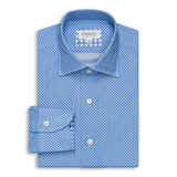 Blue Pattern Airtex Shirt