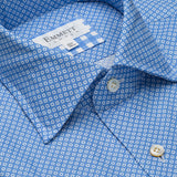 Blue Pattern Airtex Shirt
