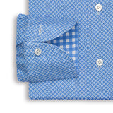 Blue Pattern Airtex Shirt
