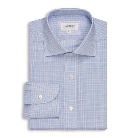 Blue & White Check Shirt