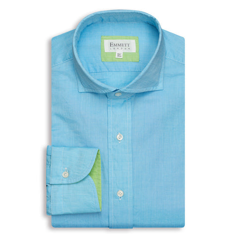 Electric Blue Linen Shirt