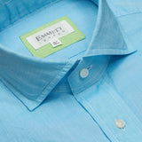 Electric Blue Linen Shirt