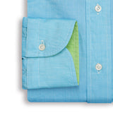 Electric Blue Linen Shirt