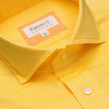 Warm Yellow  Linen Shirt