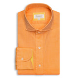 Orange Linen Shirt