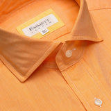 Orange Linen Shirt