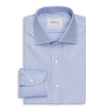 Light Blue Houndstooth Shirt