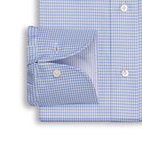 Light Blue Houndstooth Shirt