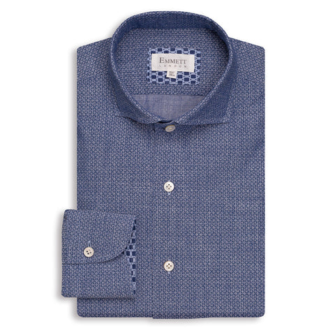Blue Pattern Shirt