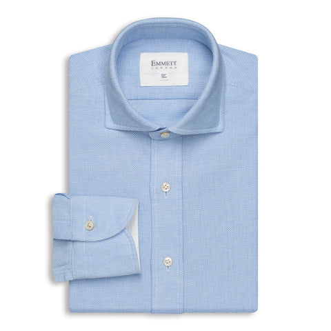 Light Blue Textured Shirt