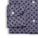 Navy All Over Printed Textured Shirt