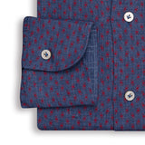 Blue Denim Eye Print Shirt