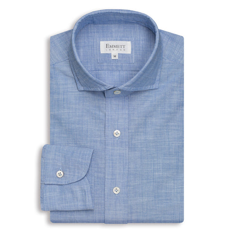 Washed Blue Linen Shirt