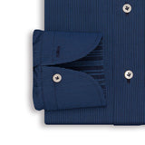 Tonal Blue Striped Shirt
