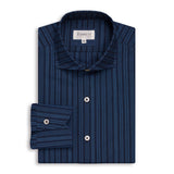 Tonal Blue Striped Shirt