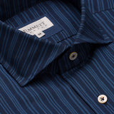 Tonal Blue Striped Shirt
